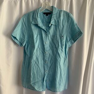 Tommy Hilfiger linen button down / M